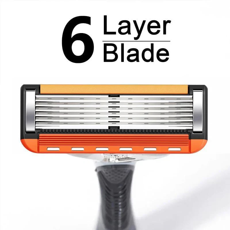 48-Piece Men's Razor Blade Set: Free Handle + Ultra Sharp Steel for Sm ...