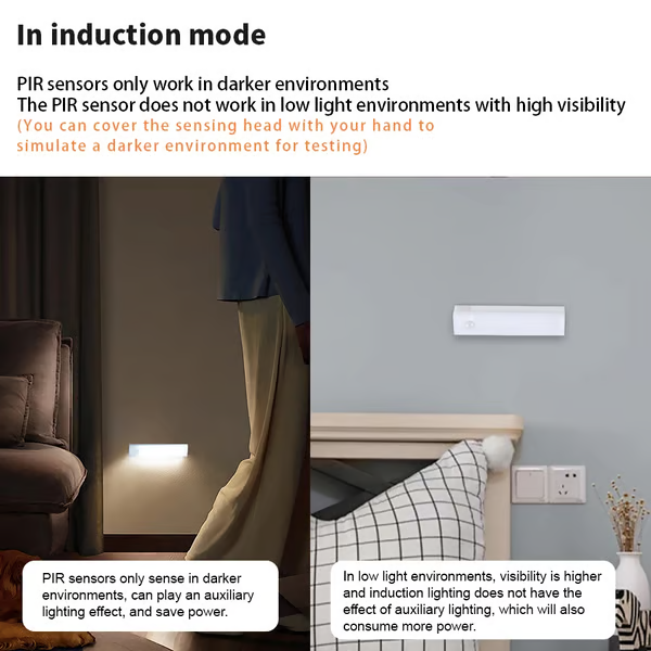 💡 Punch-free Smart Sensor Magnetic Rechargeable LED Lights