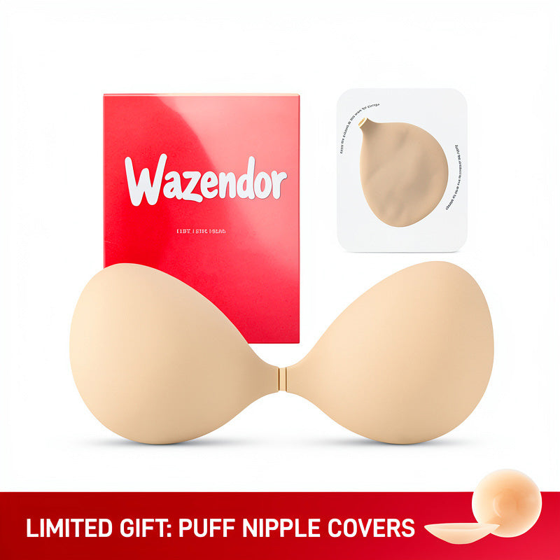 Wazendor™ Invisible Push-Up Sticky Bra | Reusable & Waterproof
