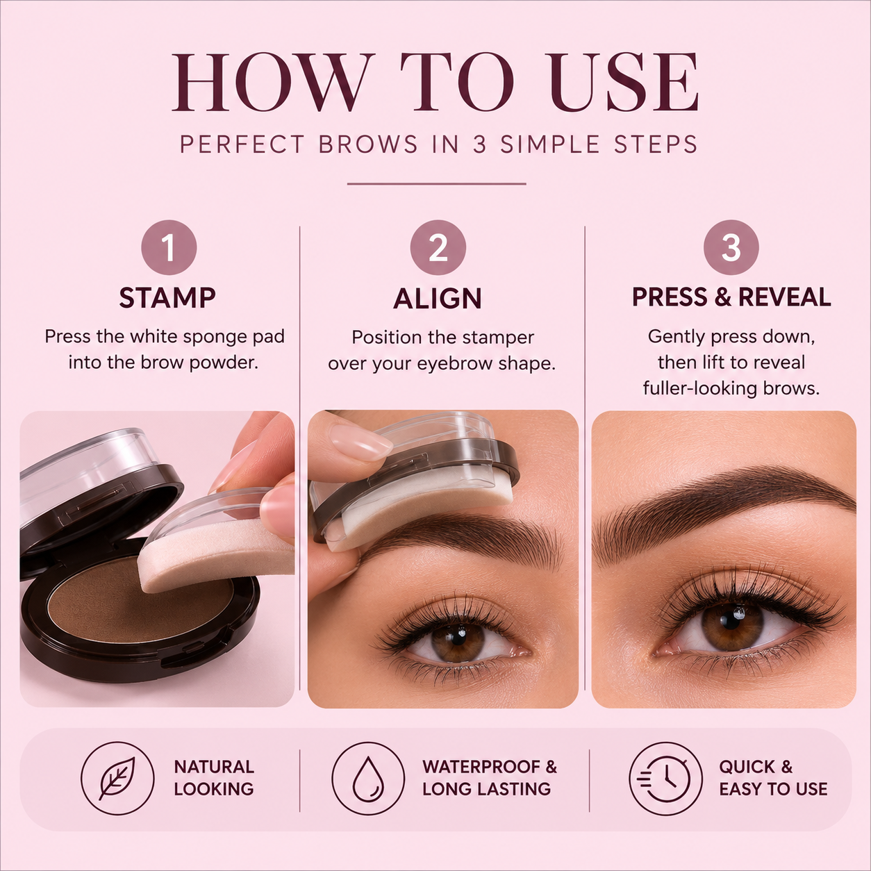 Eyebrow Stamp Kit - Fuller Natural Brows in Seconds