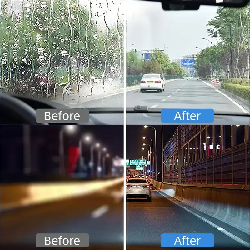 Automotive Oil Film Remover – Streak-Free Glass Cleaner for Fast Window Decontamination