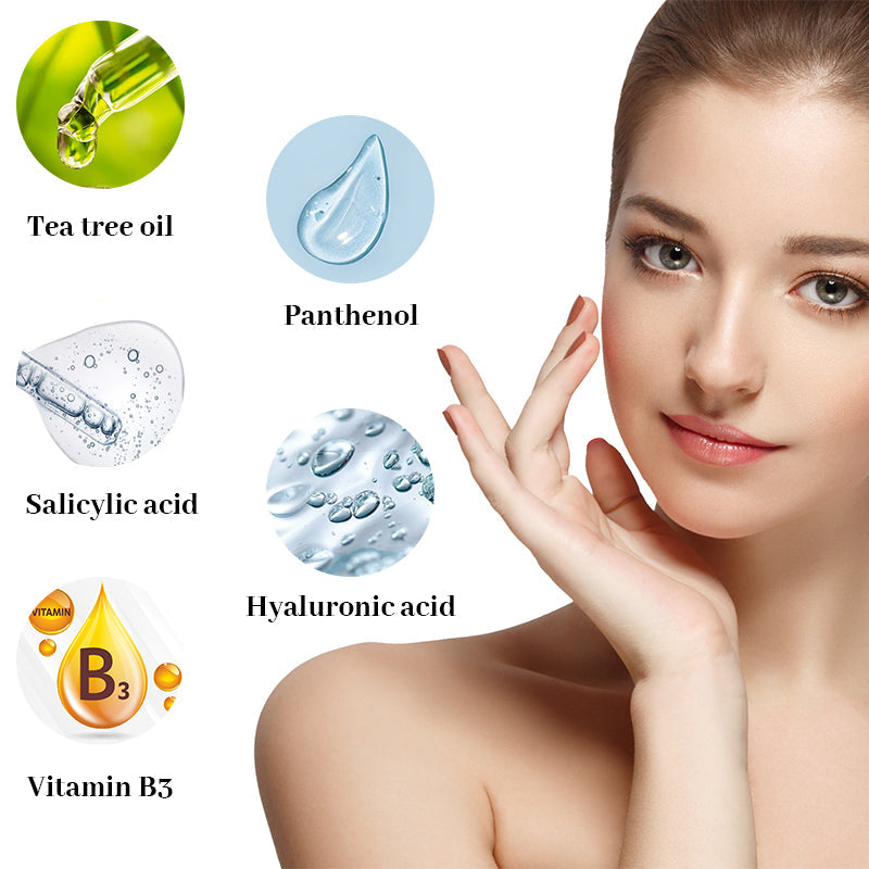 Newyuo™ Acne Foaming Cream Cleanser, 10% Benzoyl Peroxide Face Wash With Hyaluronic Acid, Niacinamide
