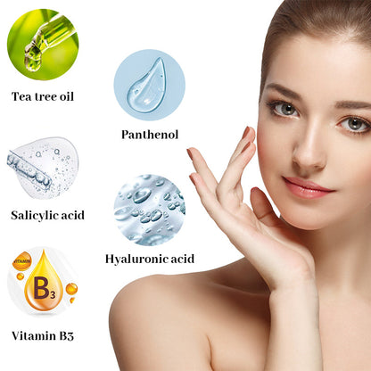 Newyuo™ Acne Foaming Cream Cleanser, 10% Benzoyl Peroxide Face Wash With Hyaluronic Acid, Niacinamide