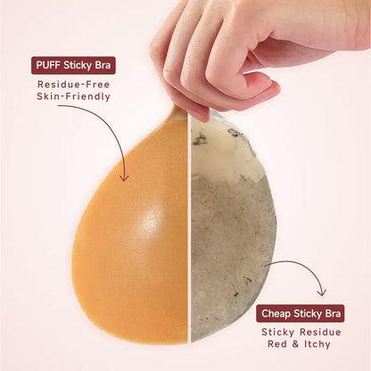 Wazendor™ Invisible Push-Up Sticky Bra | Reusable & Waterproof