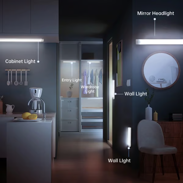 💡 Punch-free Smart Sensor Magnetic Rechargeable LED Lights