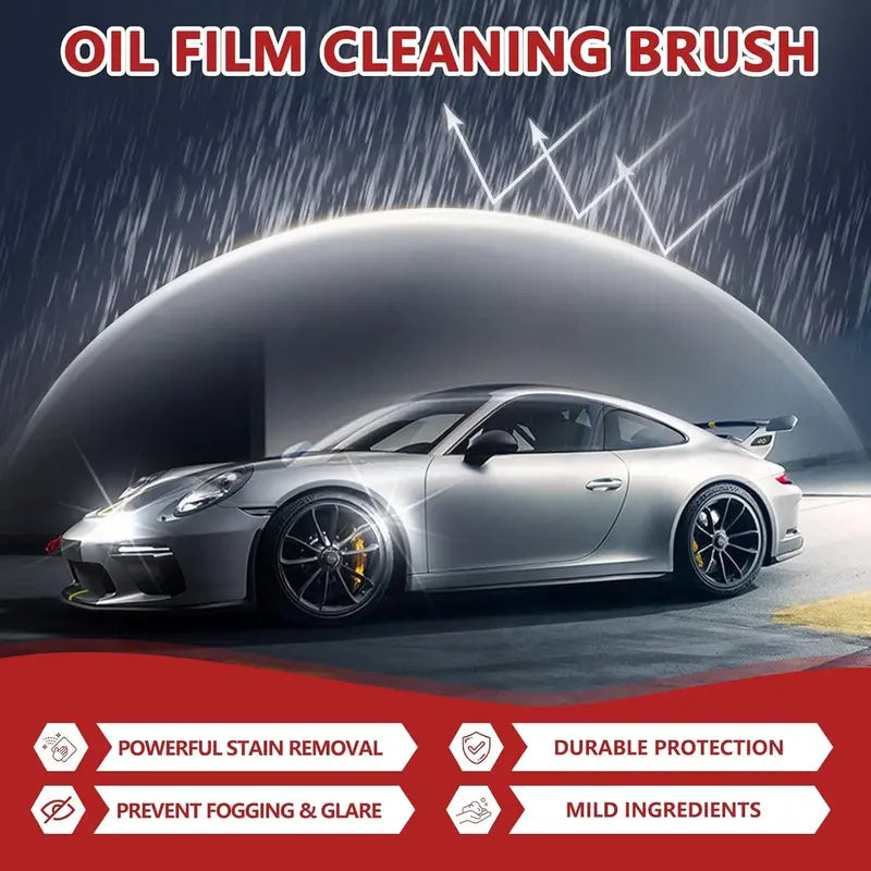 Automotive Oil Film Remover – Streak-Free Glass Cleaner for Fast Window Decontamination