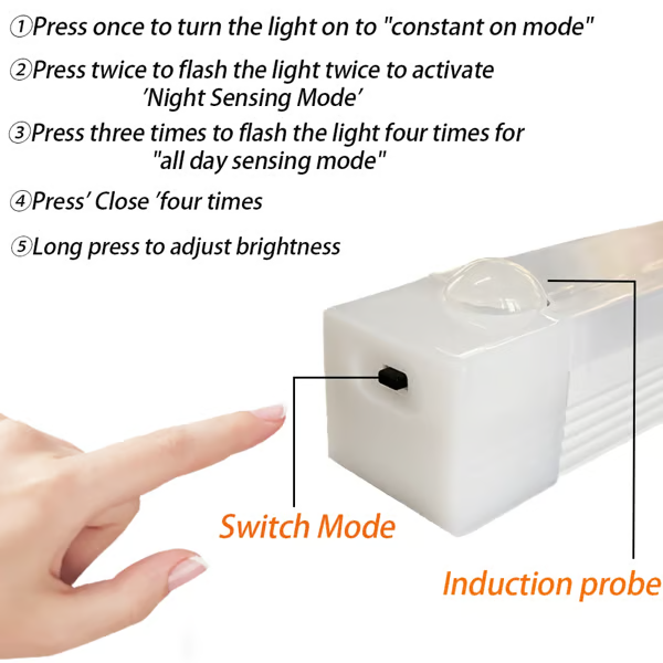 💡 Punch-free Smart Sensor Magnetic Rechargeable LED Lights