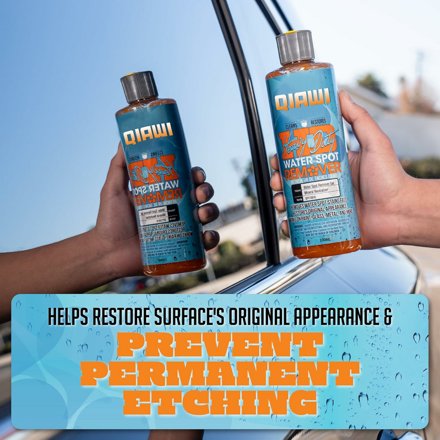 Erase Stubborn Water Spots in Seconds.