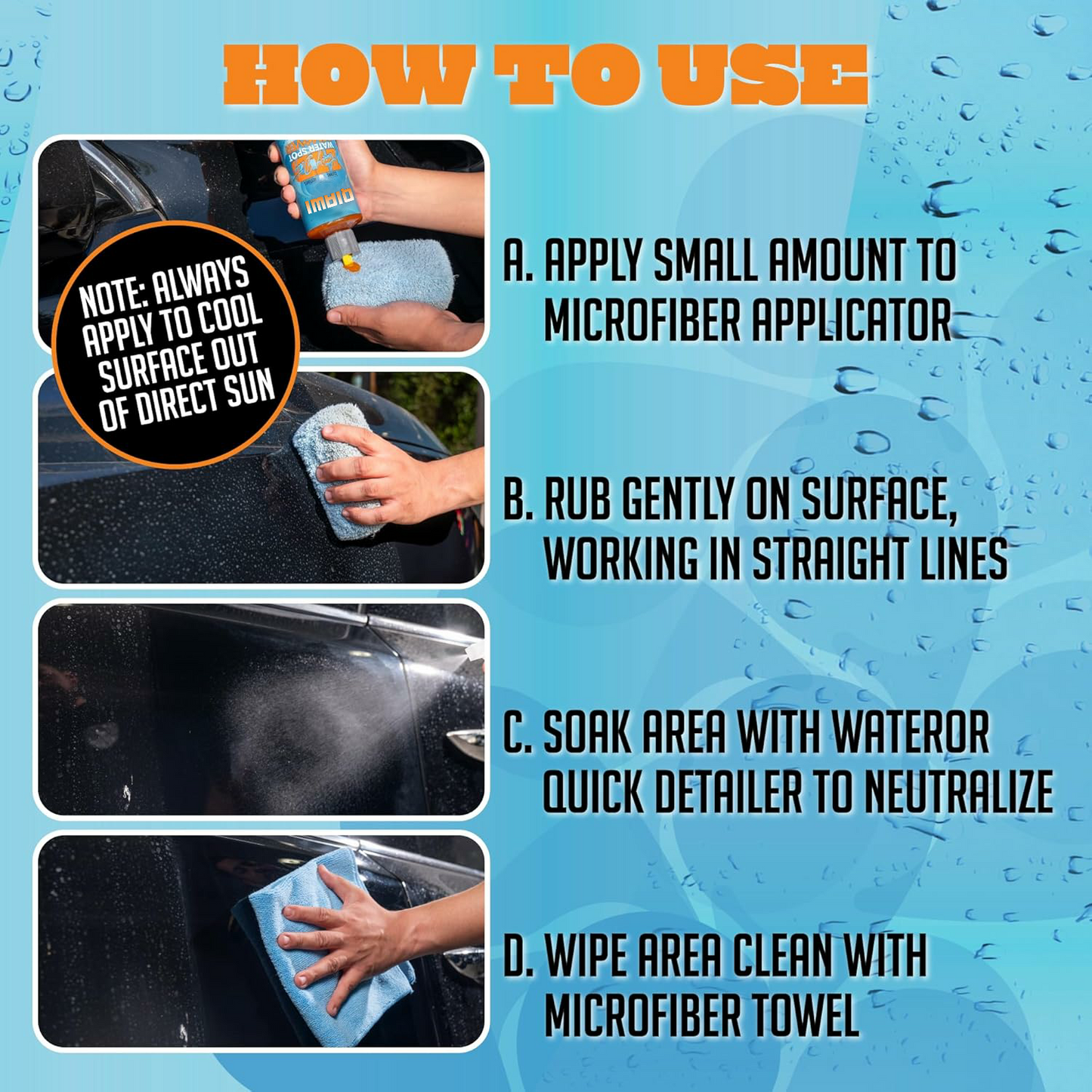 Erase Stubborn Water Spots in Seconds.