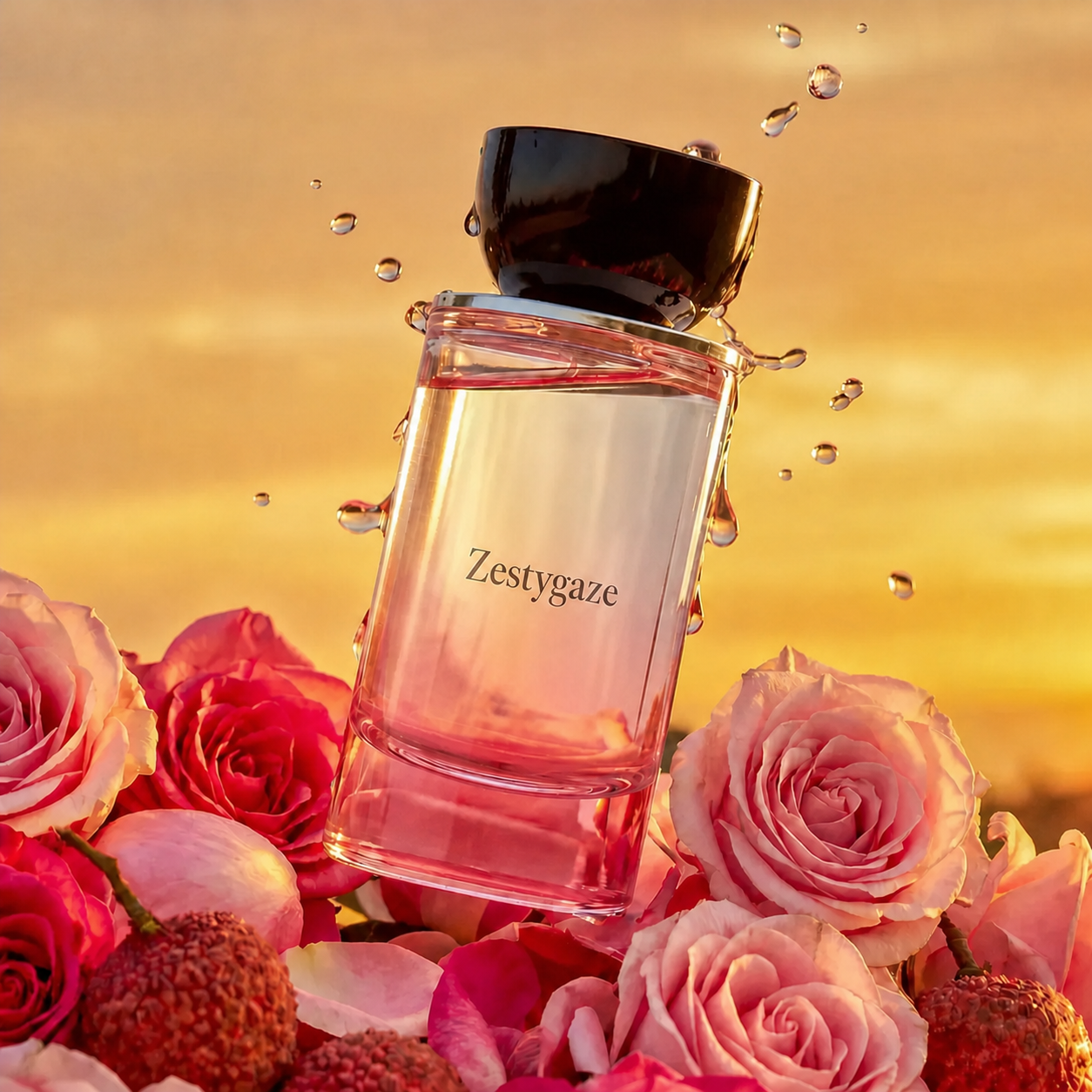 Zestygaze | Rosey Fruity Floral | Extrait De Parfum 50ml | Long Lasting Luxury Fragrance | Daily women's perfume rose vibrant for women Summervibes Alluring summerwins