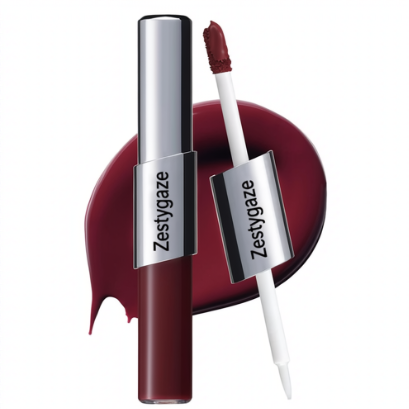 Perfect Twin Lip — Dual-Ended Liquid Lipstick with Velvet Matte Color and Glossy Shine