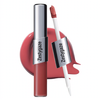 Perfect Twin Lip — Dual-Ended Liquid Lipstick with Velvet Matte Color and Glossy Shine