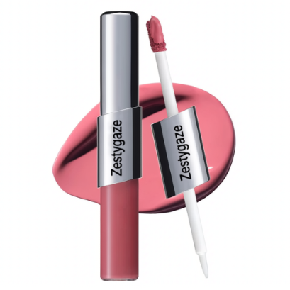 Perfect Twin Lip — Dual-Ended Liquid Lipstick with Velvet Matte Color and Glossy Shine