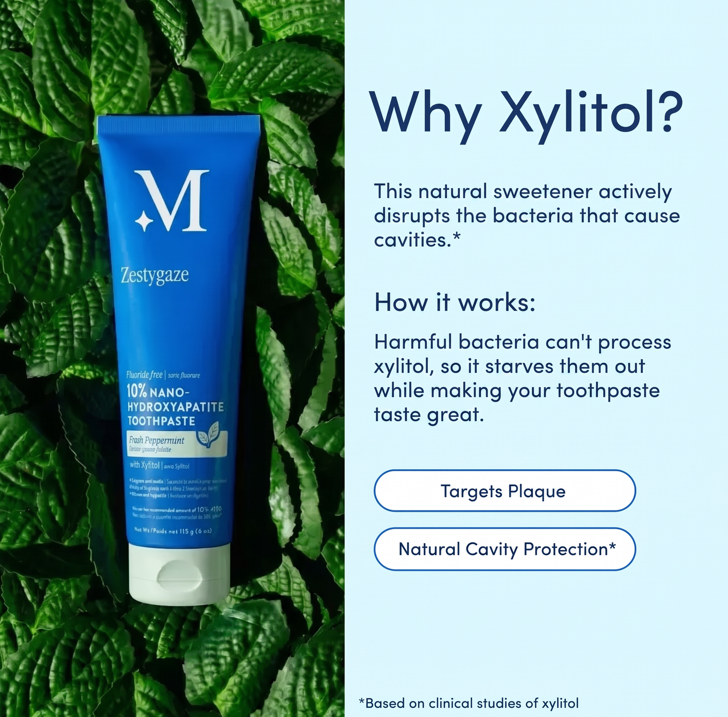 Zestygaze™ 10% Hydroxyapatite Toothpaste – Enamel Repair & Whitening