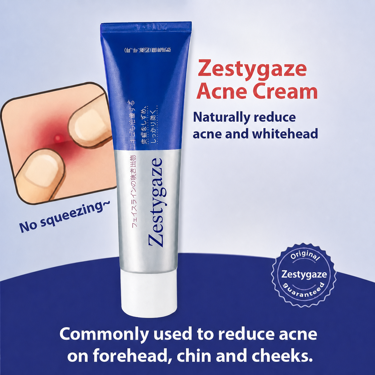 Japanese Acne Care Cream- Gentle Spot Treatment for Clearer Looking S