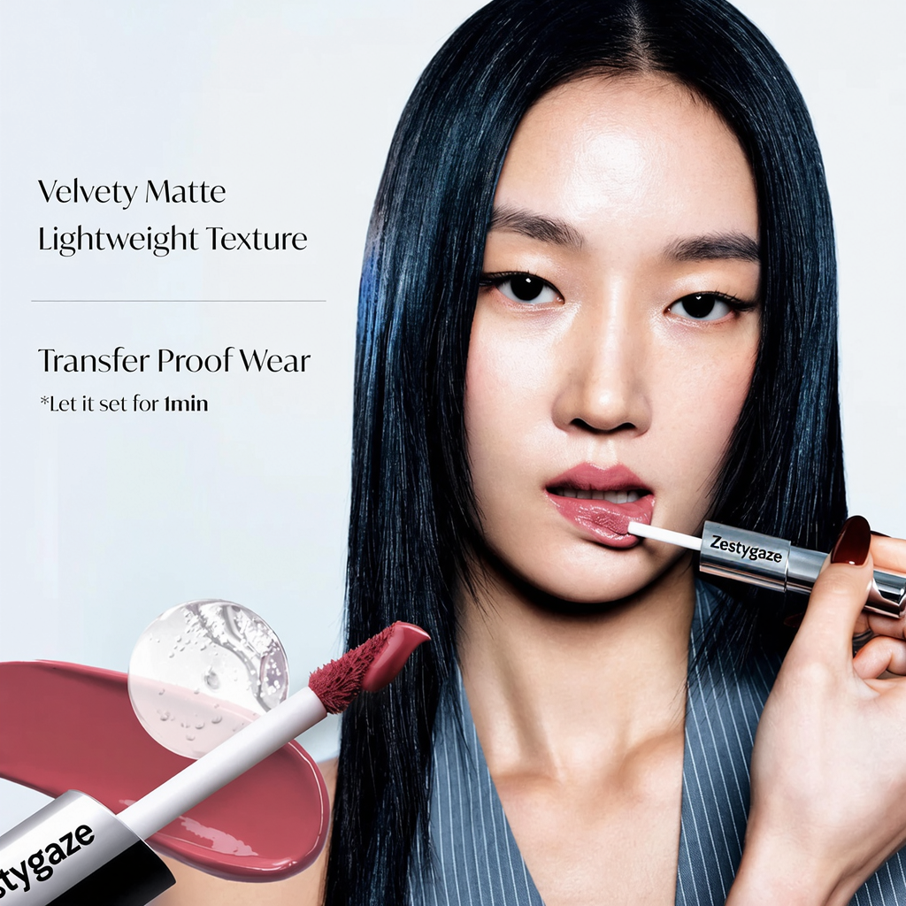 Perfect Twin Lip — Dual-Ended Liquid Lipstick with Velvet Matte Color and Glossy Shine