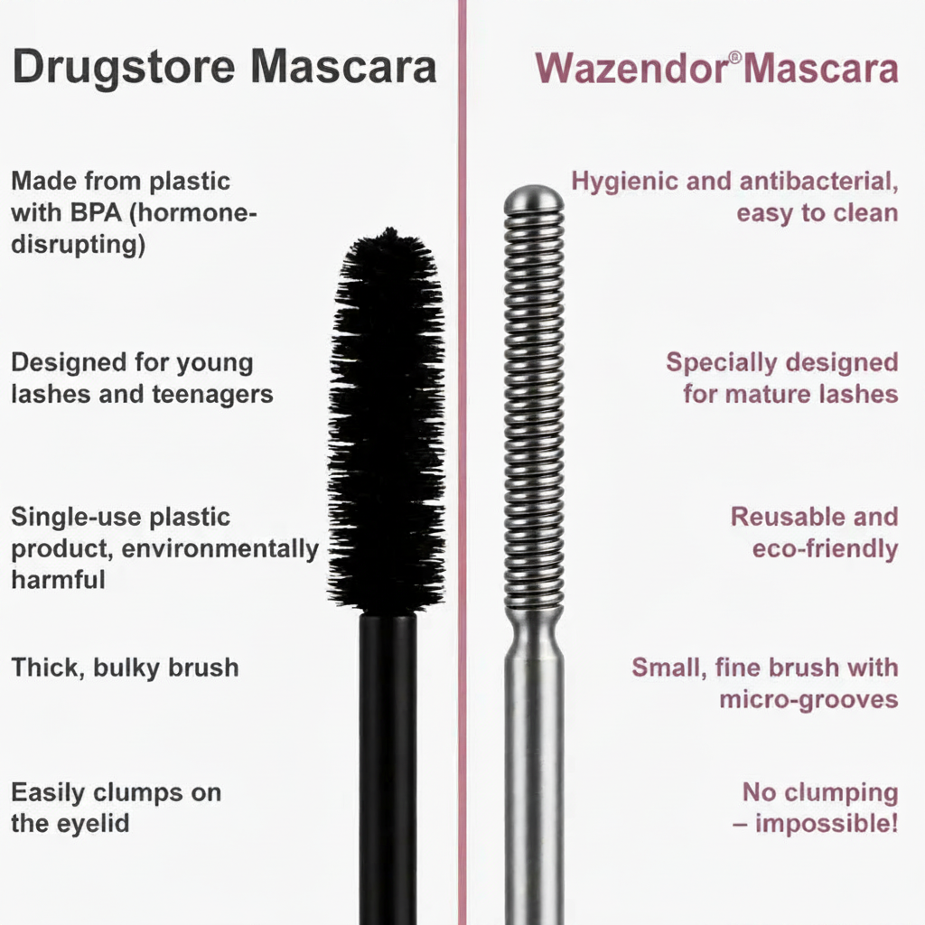 Wazendor® Waterproof Fibre Mascara💧  – Volume & Length without Clumping for Dramatic Moments
