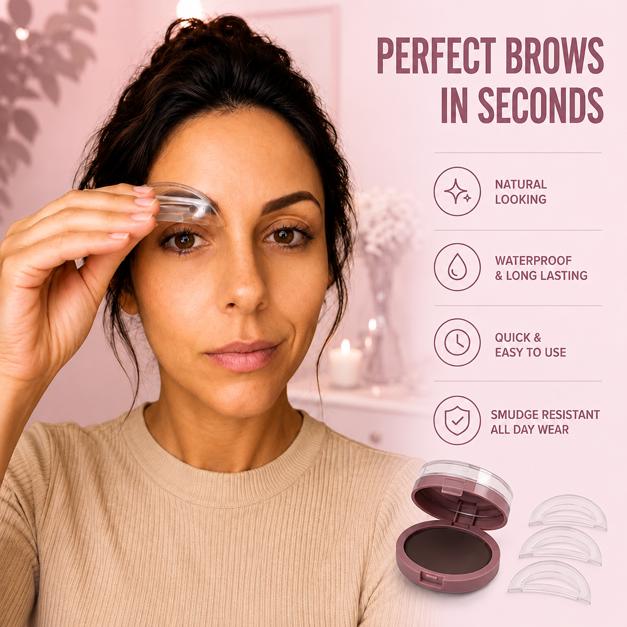 Eyebrow Stamp Kit - Fuller Natural Brows in Seconds